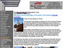 Tablet Screenshot of motortransportmuseum.org